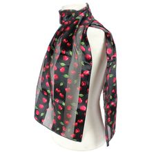 Scarf - Silk Feel Touch - Cherry - SF-ON2017BK