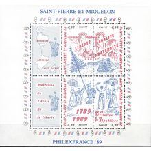 Saint-Pierre & Miquelon 1989 Michel Bloc feuillet 2 Neuf ** Cote (2007) 11.50 €