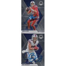 JOSH ALLEN & COLE BEASLEY AUTOGRAPH 2020 BUFFALO BILLS ALL-PRO OFFENSE PLAYERSGR
