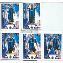 Club Brugge 5x 18/19 Topps Match Attax Uefa Champions League