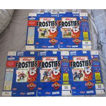 Kellogg`s - Frosties ReBoot Set of 5 Cereal Boxes Metalic Cards Packet Issue