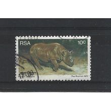 SouthAfrica.SG405 10c Black Rhinoceros.Fine Used.Sep25c
