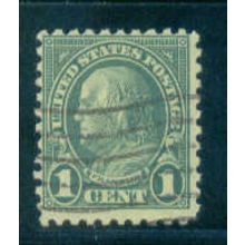 Used 581 1c Benjamin Franklin Average Plus A16251