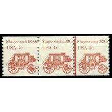 1898A 4c Stagecoach Barely Clears MNH Dry Gum PNC 2/3 G0037