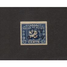 FX98 - #AFD (I), Oct 1935 (Tobacco Overprint) - Canada Excise Tax Revenue Stamp