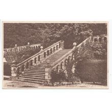 Haddon Hall Terrace Steps Derbyshire Postcard 04764