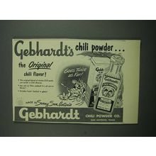 1953 Gebhardt's Chili Powder Ad - The Original Flavor