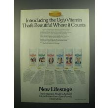 1984 Vicks lifestage Vitamins Ad - Ugly Vitamin