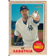 2017 Topps Heritage CC Sabathia card #120 - Yankees