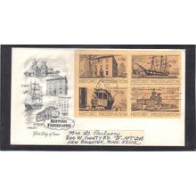 FDC Artmater 1440-1443 8c Preservation (Cachet-Label/A) CV41564