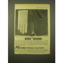 1965 Fownes Sesqui Gloves Ad - Beware Imitations