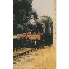 Prairie 5572 Train at Dunster Railway Station 1986 Ltd Postcard