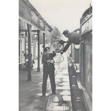 Returning Ramblers Excursion From Hawkhurst Kent Train postcard