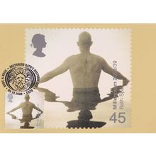 Yoga Meditation at Bath Spa First Day Cover Rare Postcard