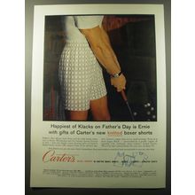 1960 Carter's Knitted Boxer Shorts Ad - Happiest of Klacks on Father's Day
