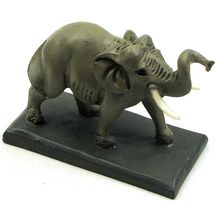 Male Elephant /w Tusks on Base