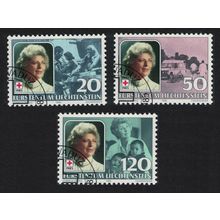 Liechtenstein 40th Anniversary of Liechtenstein Red Cross 3v 1985 CTO