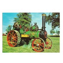 Wallis & Steevens Traction Engine 7666, Series D225 Postcard.