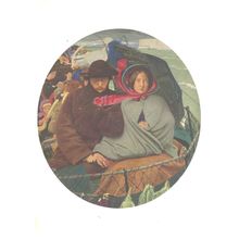 Ford Madox Brown Boat The Last Of England Birmingham Gallery Painting Postcard