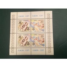 ICOLLECTZONE Turkey 1982 Europa Cept Souvenir Sheet Scott 2223a XF NH