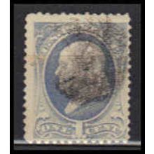 Used 206 1c Benjamin Franklin Barely Clears RA0355
