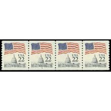 2115 22c U.S. Flag Very Fine MNH PNC 4/4 R0031