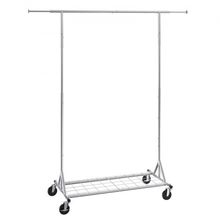 Clothes Rack with Wheels, Heavy Duty Clothing Garment Rack, Commercial Cloth...