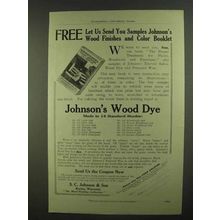 1909 Johnson's Wood Dye Ad