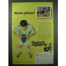 1957 South Africa Tourism Ad - Smile, Please!
