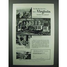 1959 Virginia Tourism Ad - For the Sheer Joy of It