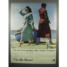 1959 Viyella House Travelgown Ad - Travel Anywhere