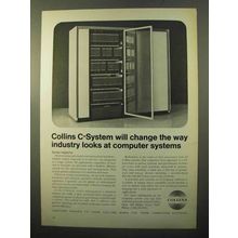 1970 Collins C-System Computer Ad - Change Industry