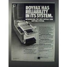 1981 Royal Royfax 130R Copier Ad - Has Reliability