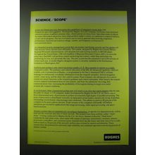1989 Hughes Aircraft Ad - A new test fixture precisely determines