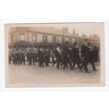 Friendly Societies Church Parade Newton Heath Postcard RP Manchester Lancashire