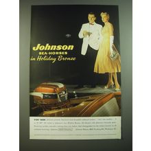 1956 Johnson Sea-Horse Outboard Motors Advertisement - in Holiday Bronze