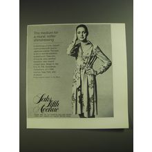 1974 Saks Fifth Avenue Shirtdress Ad - The medium for a mural, softer