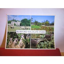 multiview, BURFORD WILDLIFE PARK, OXFORDSHIRE unused postcard dated 2001 =