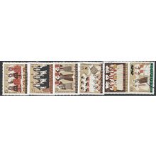 1961 Michel 964/969 - MNH (**)/fine used (o)