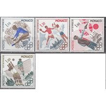 Monaco 1980 Michel 1415 - 1418 Neuf ** Cote (2008) 3.40 € Jeux Olympiques Moscou
