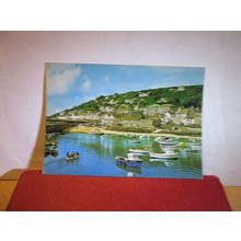 MOUSEHOLE, CORNWALL, used postcard by J Arthur Dixon 1980 pm =