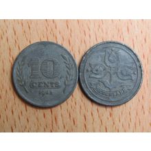Netherlands 1941 10 Cents Coin