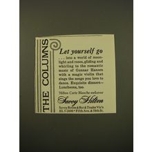 1961 Savoy Hilton Ad - The Columns Let Yourself Go