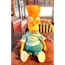 Old Vintage 1990 Bart Simpson Pull String Stuffed Doll 18" Tall Dan Dee Rare
