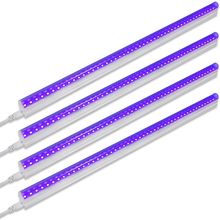 Barrina UV LED Blacklight Bar, 9W 2Ft, T5 Integrated Bulb, Black Light Fixture f