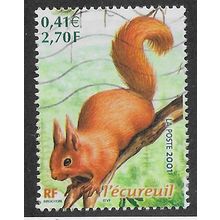 FRA 2001 2,70F 'ANIMALS' FINE USED (EBID56-794)