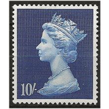 1969 SG789 10/- Ultramarine Machin Hgh Value Unmounted Mint..