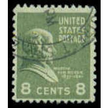 Used 813 8c Martin Van Buren Just Clears M07878