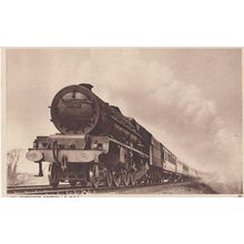 Liverpool Merseyside Express Railway Train Postcard