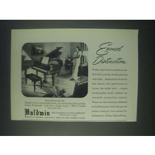 1947 Baldwin Grand Piano Ad - Earned Distinction